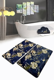 Mijölnir Juego de alfombrillas de baño Multicolor de 3 piezas